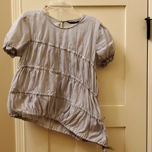 Brand new Zara basic womens XS asymmetrical shirt